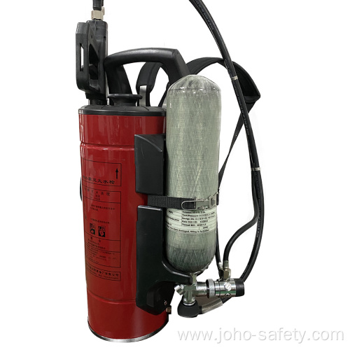 Water mist fire extinguishing/dispersing device (knapsack)